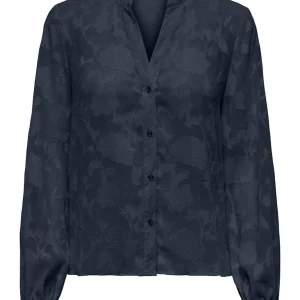 Jdygrace L/s V-neck Shirt Wvn - Navy