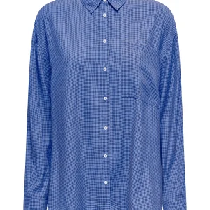 Onlmaggie Ls Check Shirt - Blauw Dessin