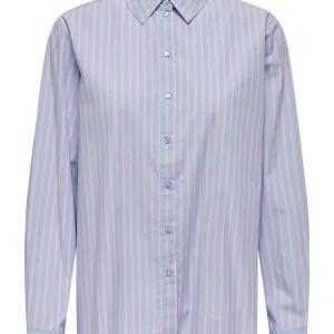 Jdynelly L/s Loose Shirt Wvn - Blauw Dessin