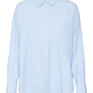 Vmfanni Ls Shirt Wvn Ga Noos - Blauw Dessin