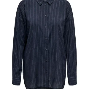 Jdyaspen Life L/s Loose Shirt Wvn - Blauw Dessin