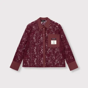 Lace Blouse - Bordeaux