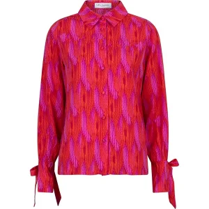 Blouse Fem - Rood Dessin
