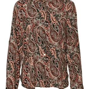 Vmmable L/s Shirt Wvn Btq - Rood Dessin