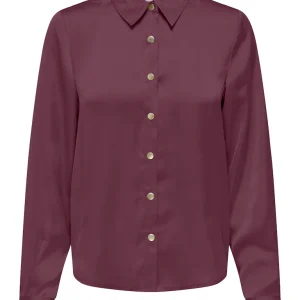 Onlzora Ls Satin Shirt Wvn - Mauve