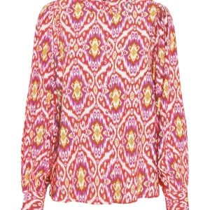 Vmsifa L/s Shirt Wvn Lcs - Roze Dessin
