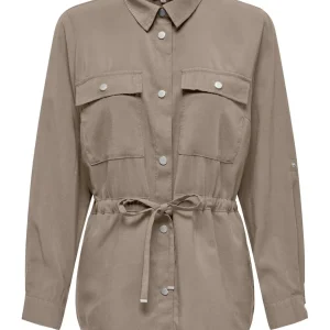 Onlaris Life 4/5 Fem Cargo Jacket C - Taupe