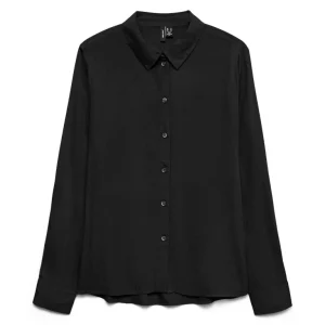 Vmbumpy L/s Basic Shirt Wvn Ga Noos - Zwart