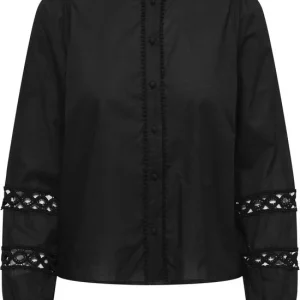Onltua L/s Detail Shirt Wvn Cs - Zwart