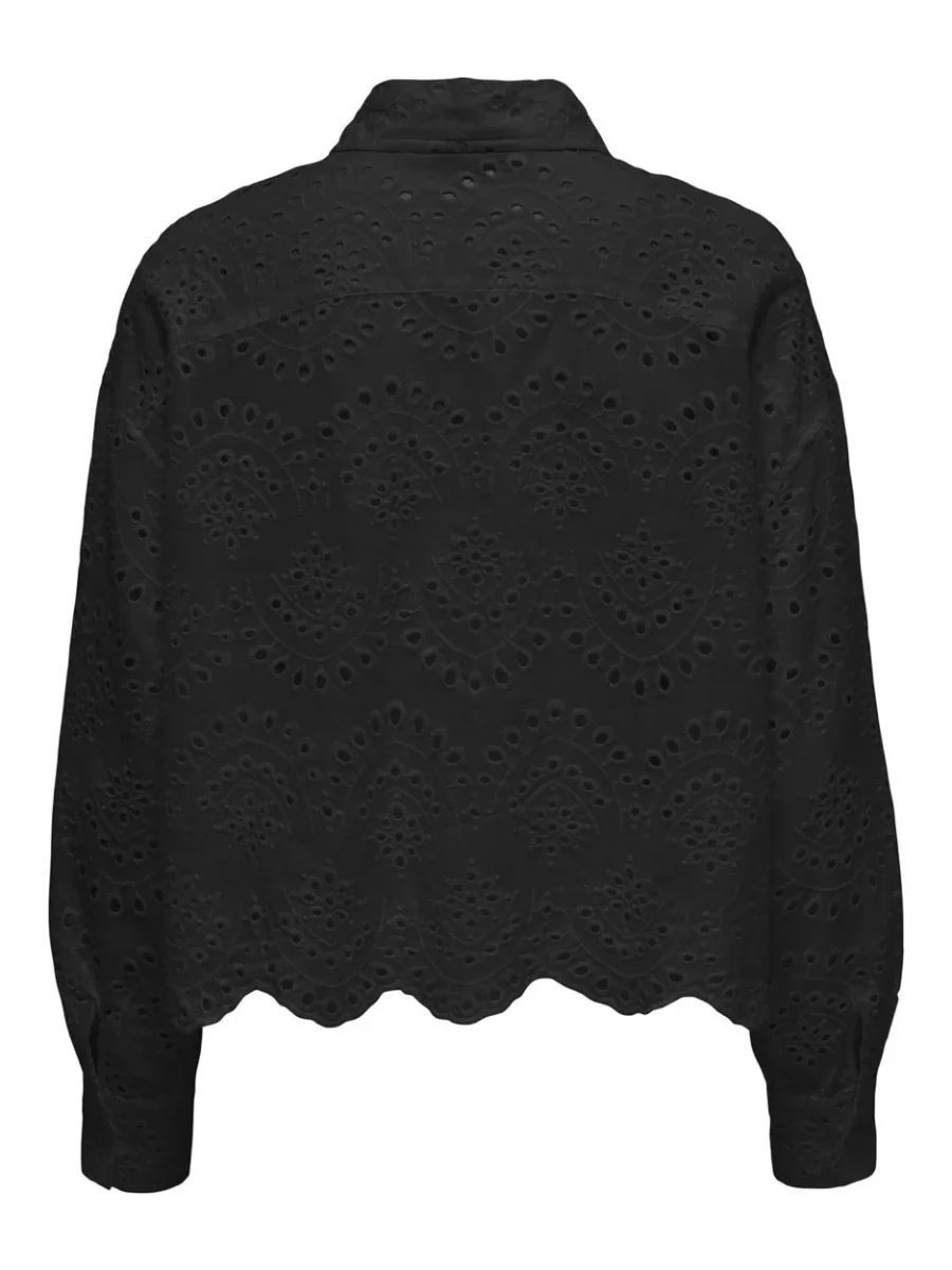 Onlvalais L/s Shirt Wvn Noos - Zwart - Afbeelding 3