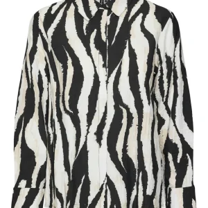 Vmsara Lea Ls Shirt Wvn Ga - Zwart