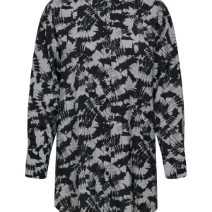 Jdyline Life L/s Long Shirt Wvn - Grijs Dessin