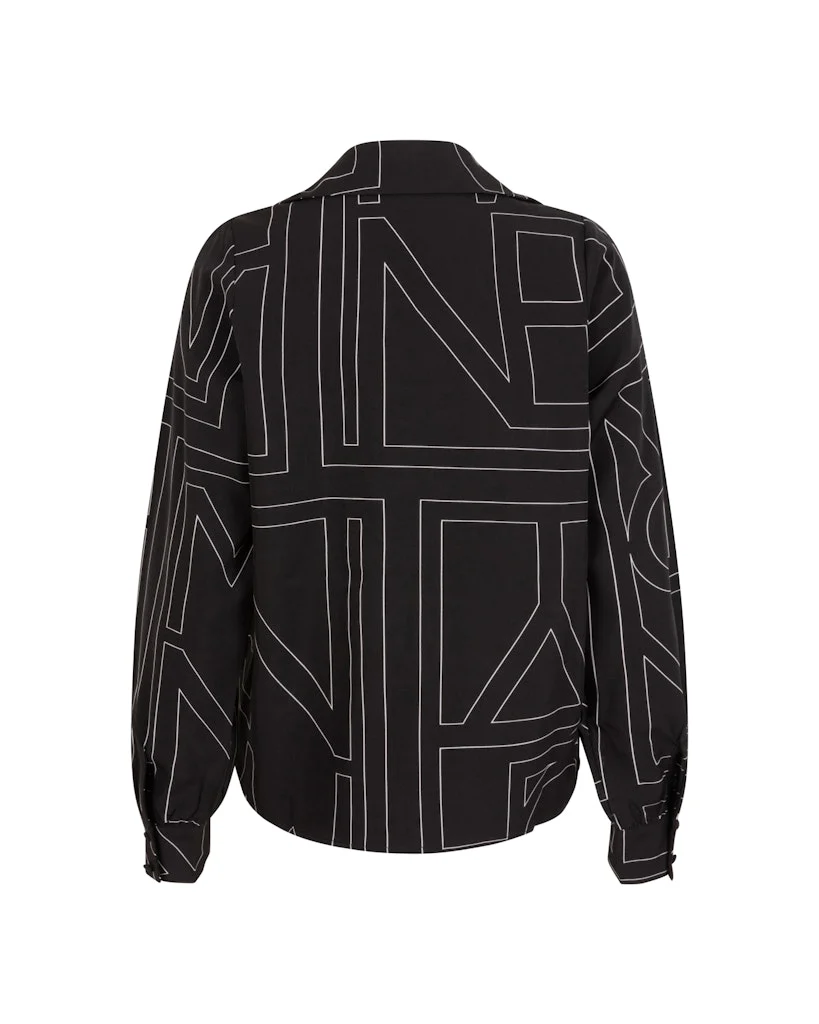 Blouse Eve - Zwart Dessin - Afbeelding 3