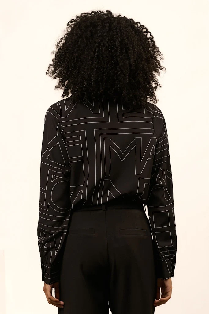 Blouse Eve - Zwart Dessin - Afbeelding 8