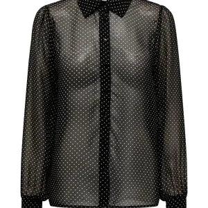 Onlisabella Ls Shirt Wvn - Zwart Dessin