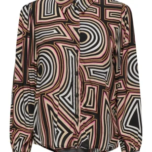 Onlmendes L/s Puff Cs Shirt Ptm - Zwart Dessin