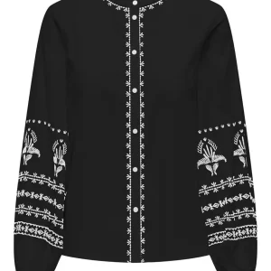 Onlaudra Dicte Contrast Shirt Wvn - Zwart Dessin