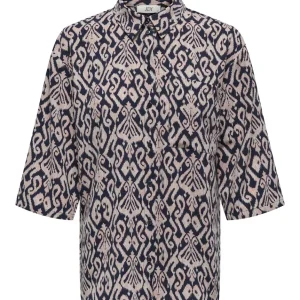 Jdygry 3/4 Loose Shirt Wvn - Zwart Dessin