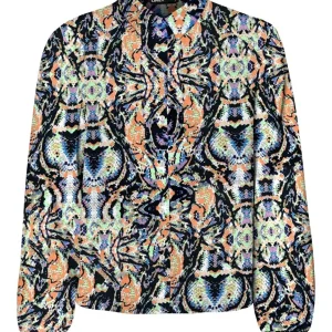 Onlnova Life Vis L/s Emma Shirt Aop - Multicolor