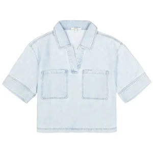 Denim Blouse S/s - Blue Denim