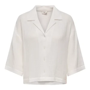 Jdyyuma 3/4 Loose Shirt Wvn - Off-white