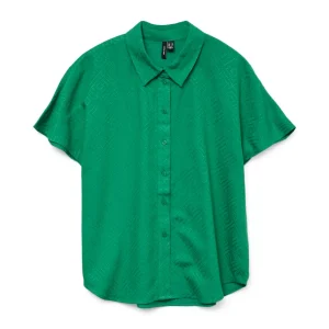 Vmvilna Ss Wide Shirt Wvn - Groen