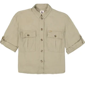 Garcia - Korte mouw blouses - 4319.25.0001 - Kaki
