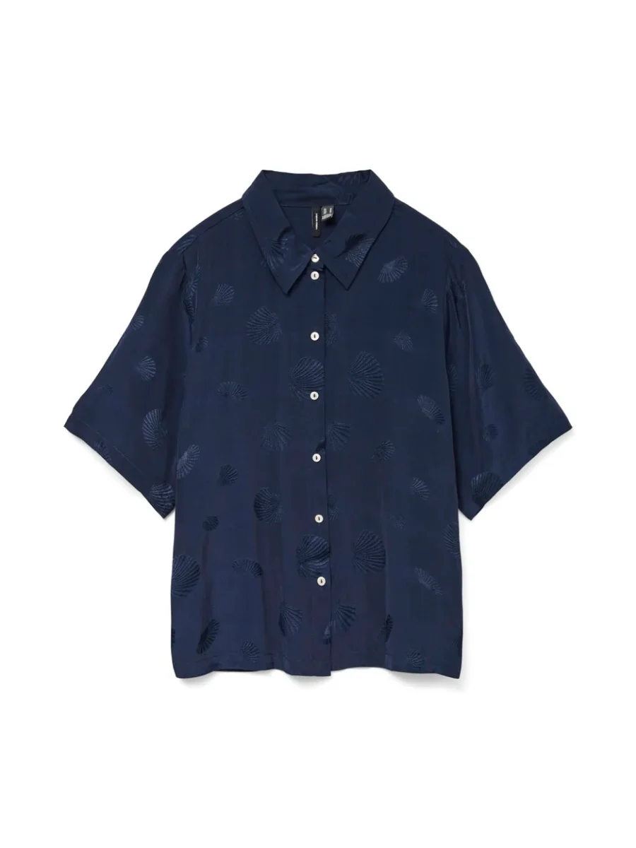 Vmtrille 2/4 Shirt Wvn - Navy - Afbeelding 2