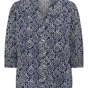 Onlraya 3/4 Shirt Wvn Noos - Blauw Dessin