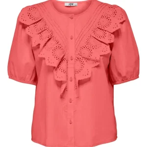 Jdyclaudia 2/4 Shirt - Koraal Rood