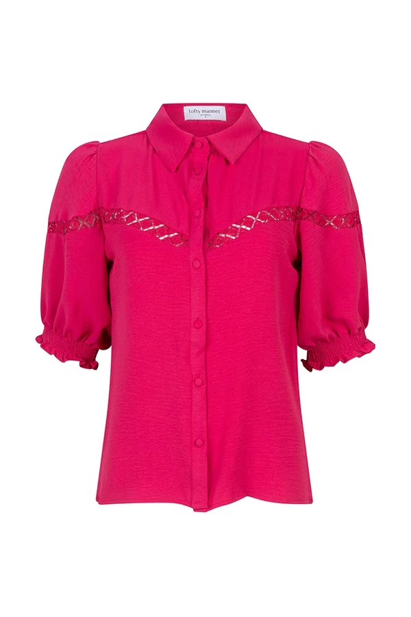 Blouse Shiloh - Fuchsia - Afbeelding 2