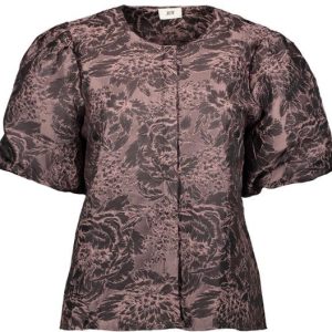 Jdyelina Ss Jaquard Top - Roze Dessin