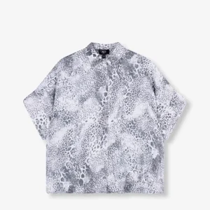 Animal Overzised Blouse - Grijs Dessin