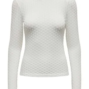 Onlmaddy L/s Puff Top Cc Jrs - Off-white