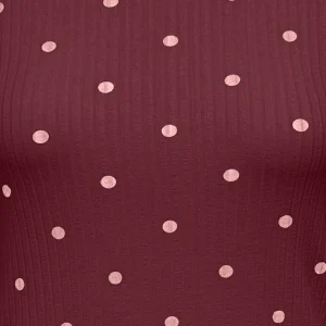 Jdyfransiska Life L/s Hi-nck Top - Rood Dessin