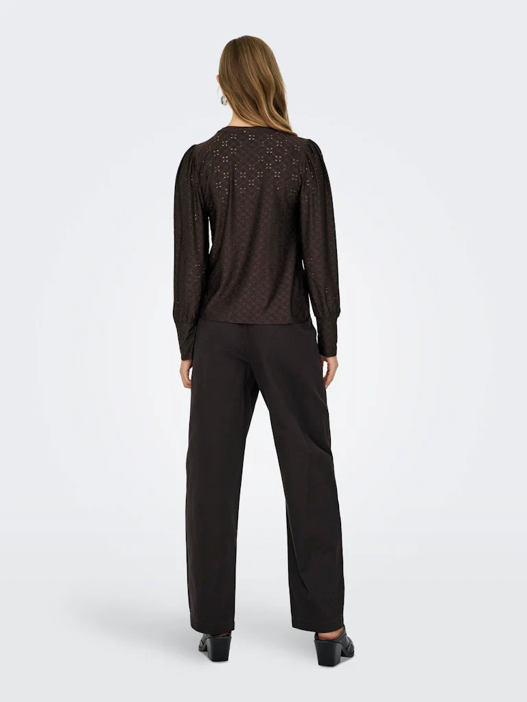 Jdycathinka L/s Bellsleeve Top Jrs Noos - Bruin - Afbeelding 4