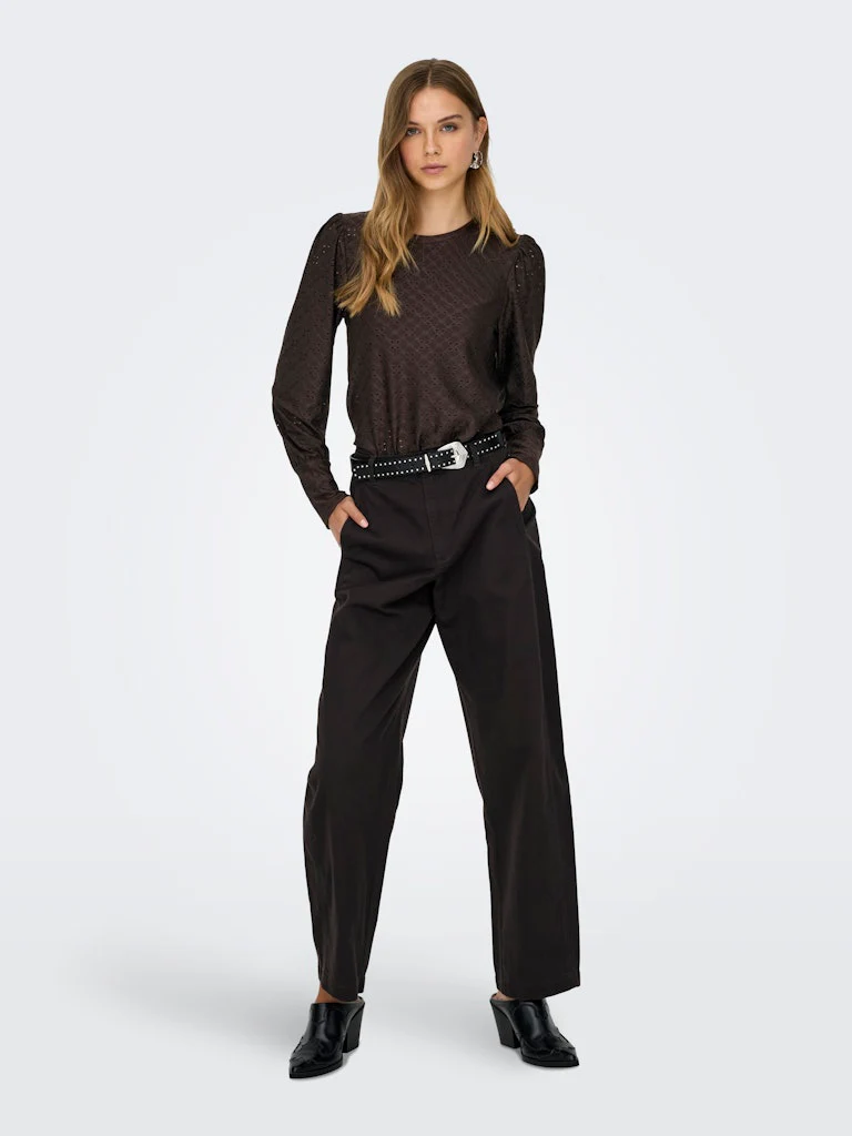 Jdycathinka L/s Bellsleeve Top Jrs Noos - Bruin - Afbeelding 6