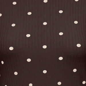 Jdyfransiska Life L/s Hi-nck Top - Bruin Dessin