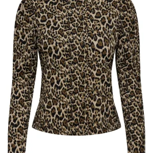 Onlglenda L/s Aop Puff Top Cc Jrs - Bruin Dessin