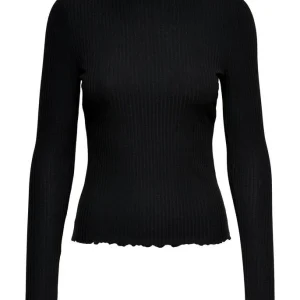 Onlemma Ls High Neck Top - Zwart