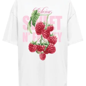 Onlrosie Ss Oversize Tee - Wit