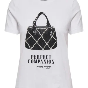 Onlkita Life Reg S/s Bags Top Box J - Wit