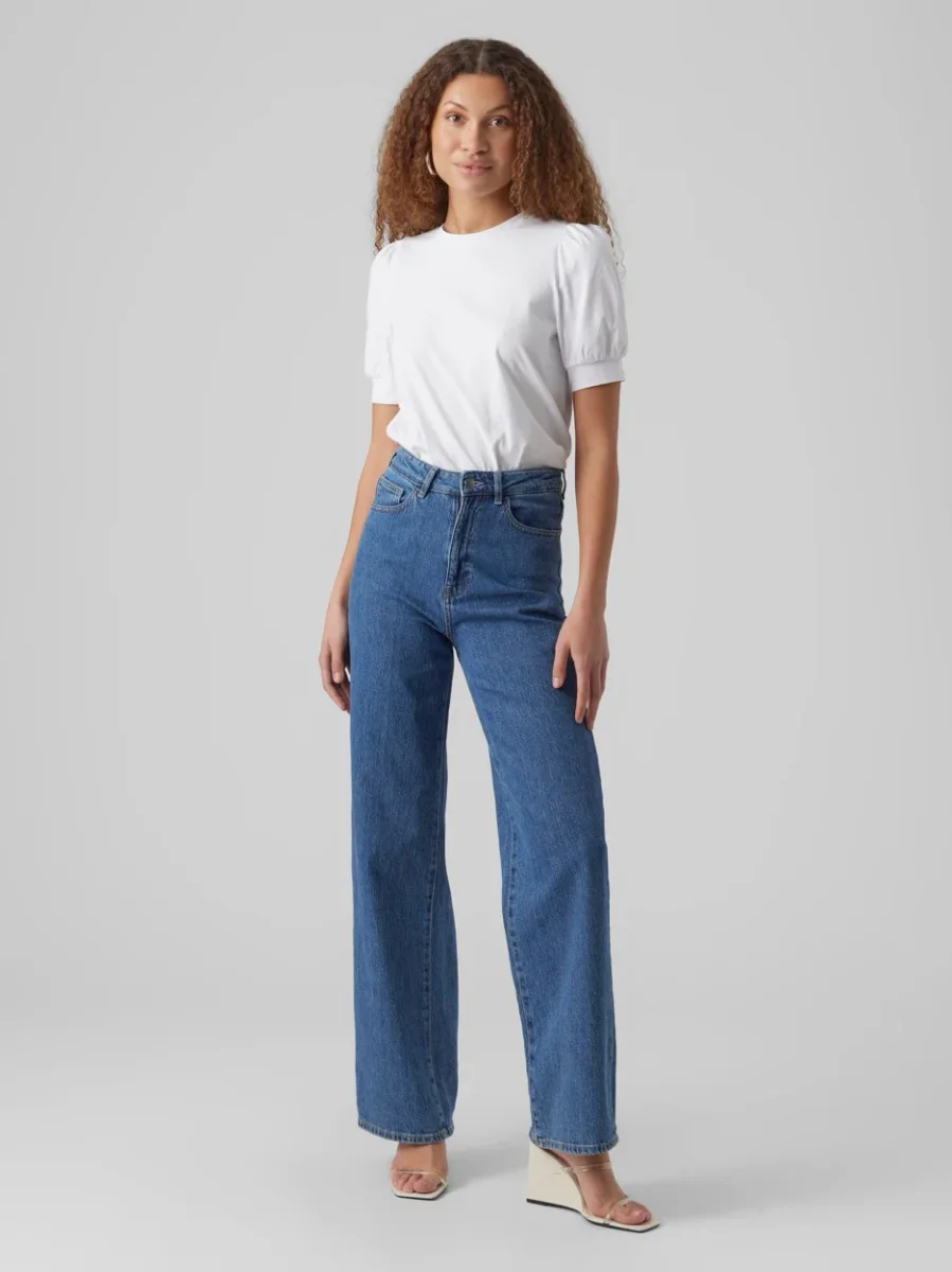 Vmkerry 2/4 O-neck Top Vma Jrs Noo - Wit - Afbeelding 3