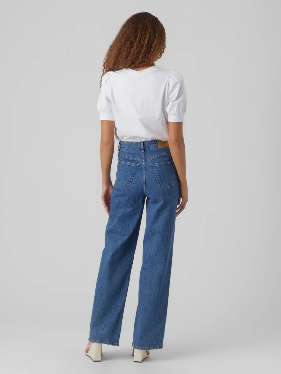 Vmkerry 2/4 O-neck Top Vma Jrs Noo - Wit - Afbeelding 4