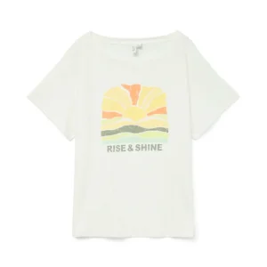 Vmdina S/s Boat Neck Top Jrs Btq Ga - Off-white