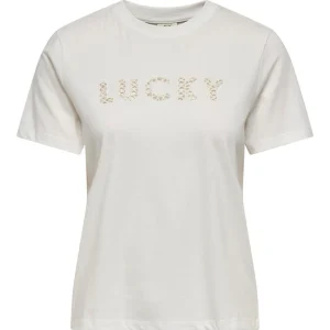 Jdyselma Ss Open Emb Top - Off-white