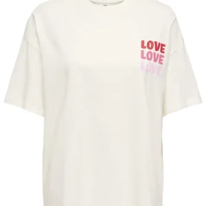 Jdycarla S/s Oversize T-shirt Jrs - Off-white