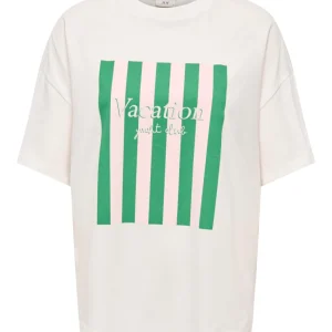 Jdycarla S/s Oversize T-shirt Jrs - Off-white