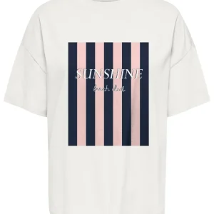 Jdycarla S/s Oversize T-shirt Jrs - Off-white