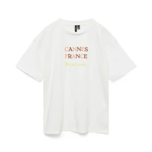 Vmsara Mia Ss Top Box Jrs Spe Ga - Off-white